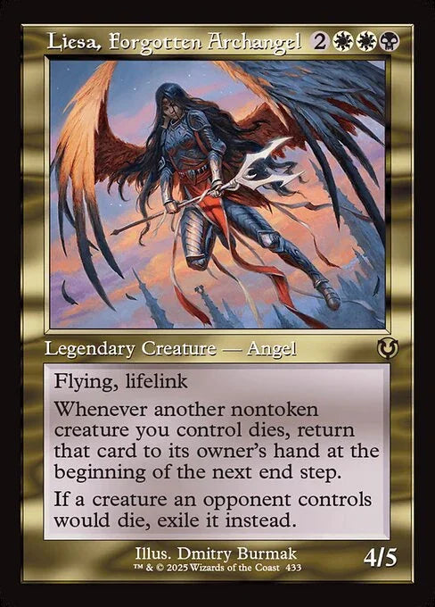 [Foil] INR 433 Liesa, Forgotten Archangel (0433 - Retro Frame) R