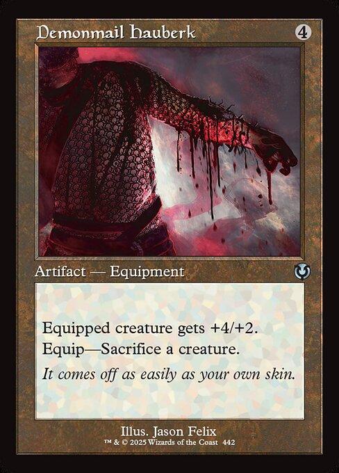 [Foil] INR 442 Demonmail Hauberk (0442 - Retro Frame) U
