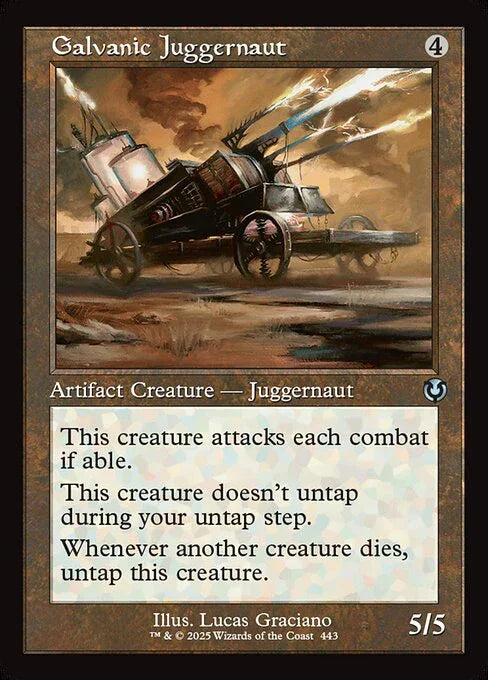 [Foil] INR 443 Galvanic Juggernaut (0443 - Retro Frame) U