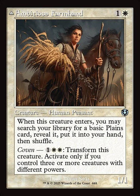 [Foil] INR 448 Ambitious Farmhand (0448 - Retro Frame) U