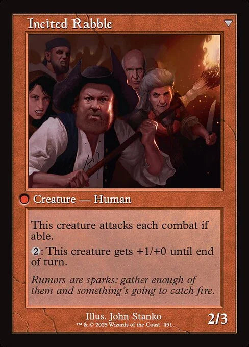 [Foil] INR 451 Town Gossipmonger (0451 - Retro Frame) U