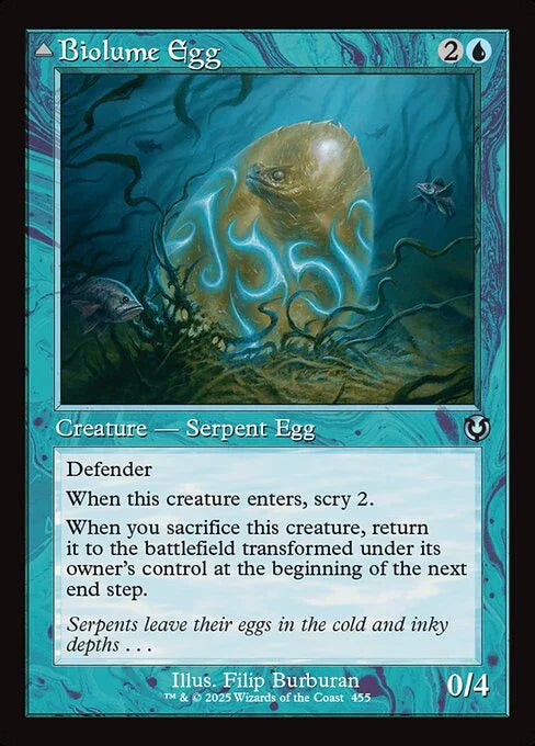[Foil] INR 455 Biolume Egg (0455 - Retro Frame) U