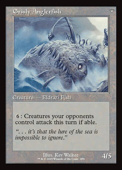 [Foil] INR 458 Grizzled Angler (0458 - Retro Frame) U
