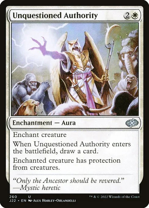 J22 260 Unquestioned Authority U
