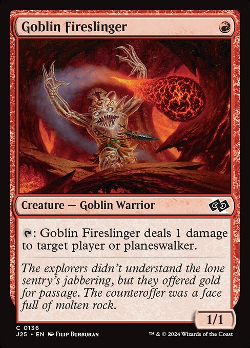 J25 136 Goblin Fireslinger C