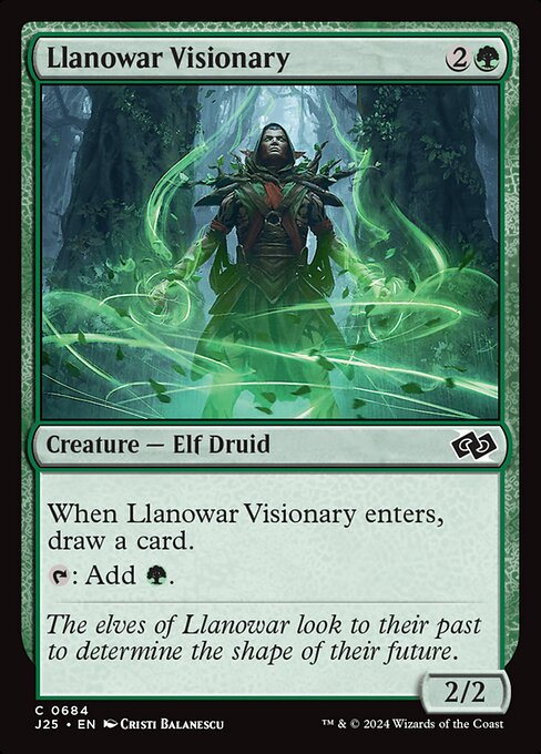 J25 684 Llanowar Visionary C