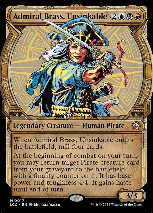 [Foil] LCC 017 Admiral Brass, Unsinkable (0017 - Showcase) M