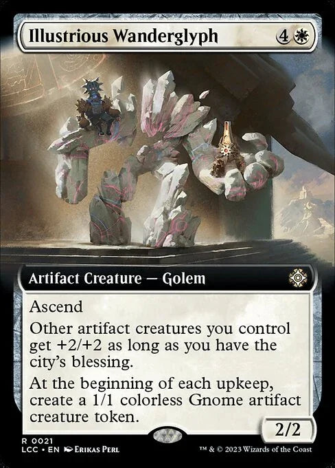 [Foil] LCC 021 Illustrious Wanderglyph (0021 - Extended Art) R