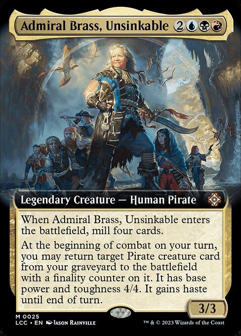 [Foil] LCC 025 Admiral Brass, Unsinkable (0025 - Extended Art) M