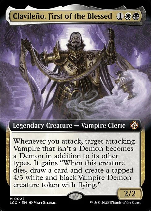 [Foil] LCC 027 Clavileno, First of the Blessed (0027 - Extended Art) M