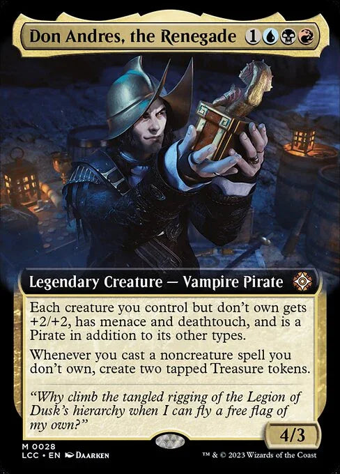 [Foil] LCC 028 Don Andres, the Renegade (0028 - Extended Art) M