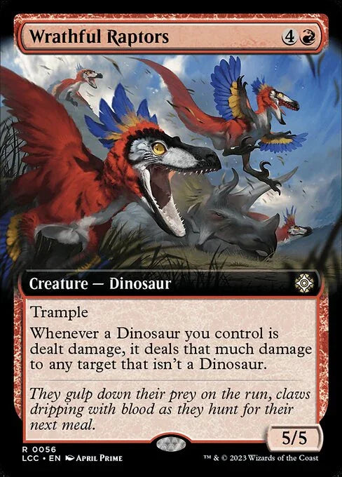 LCC 056 Wrathful Raptors (0056 - Extended Art) R