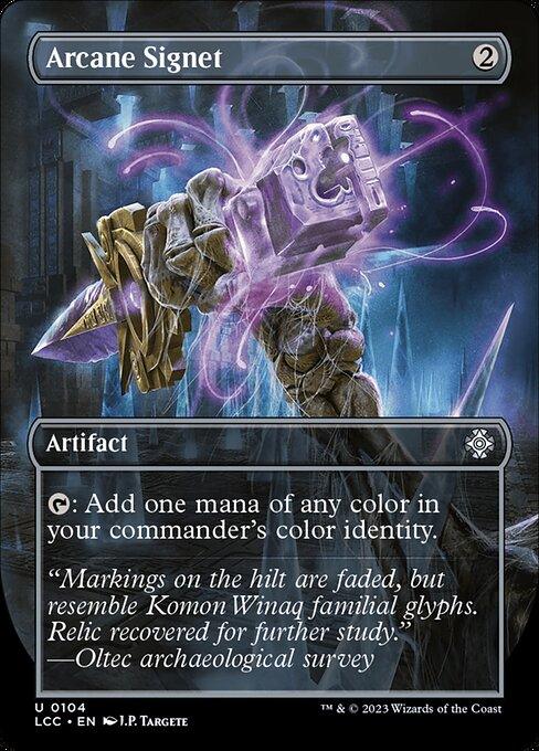 [Foil] LCC 104 Arcane Signet (0104 - Borderless Box Topper) U