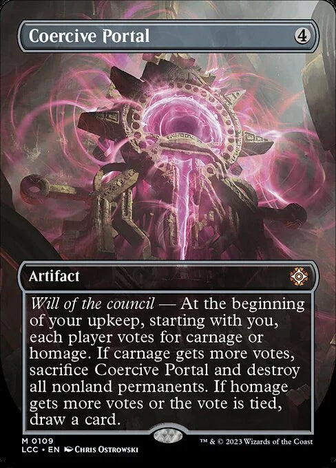 [Foil] LCC 109 Coercive Portal (0109 - Borderless Box Topper) M