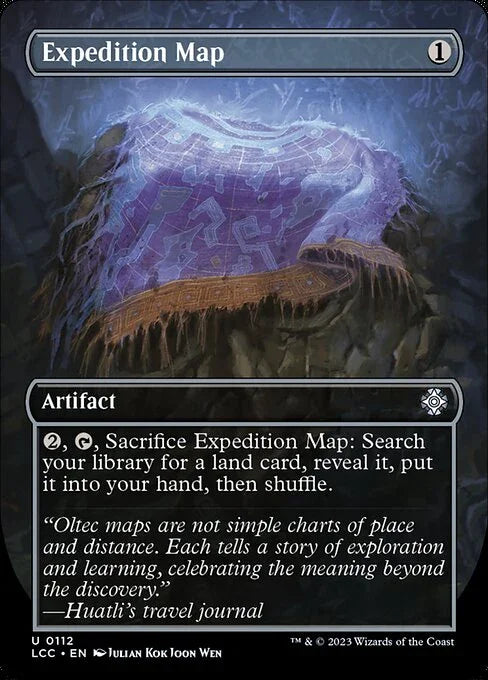 [Foil] LCC 112 Expedition Map (0112 - Borderless Box Topper) U