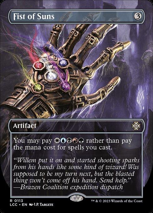 [Foil] LCC 113 Fist of Suns (0113 - Borderless Box Topper) R