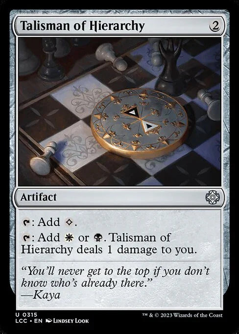 LCC 315 Talisman of Hierarchy U