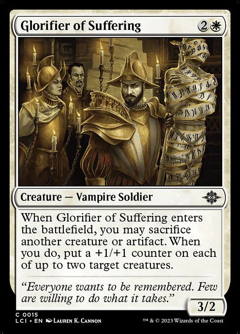 [Foil] LCI 015 Glorifier of Suffering C