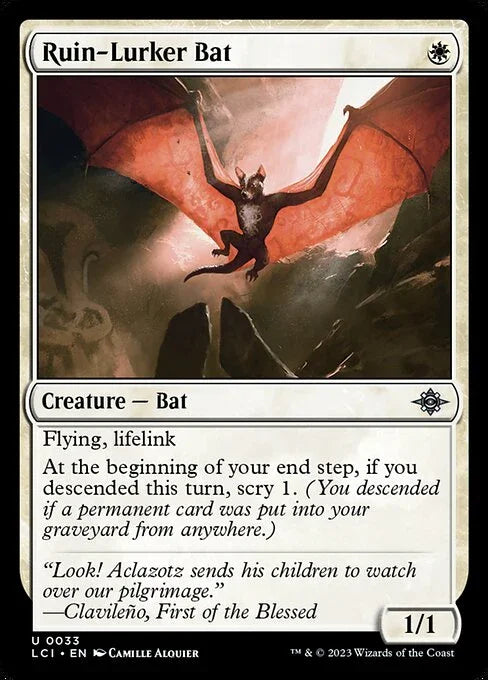 [Foil] LCI 033 Ruin-Lurker Bat U