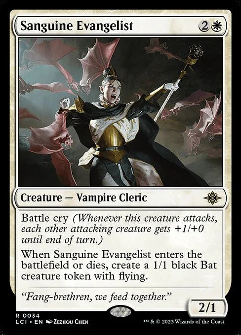 [Foil] LCI 034 Sanguine Evangelist R