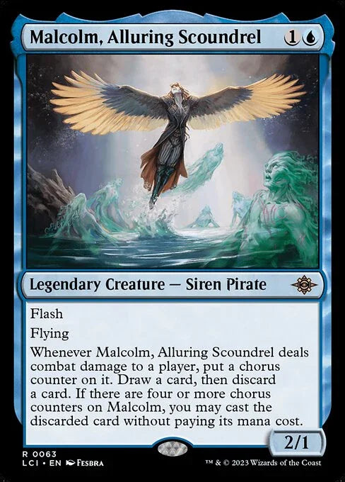 [Foil] LCI 063 Malcolm, Alluring Scoundrel R