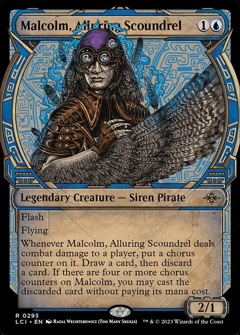 [Foil] LCI 293 Malcolm, Alluring Scoundrel (0293 - Showcase) R