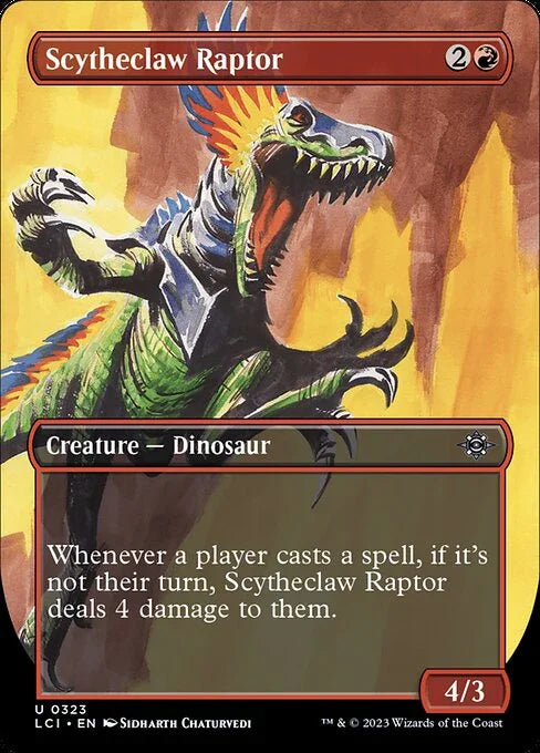 [Foil] LCI 323 Scytheclaw Raptor (0323 - Borderless) U