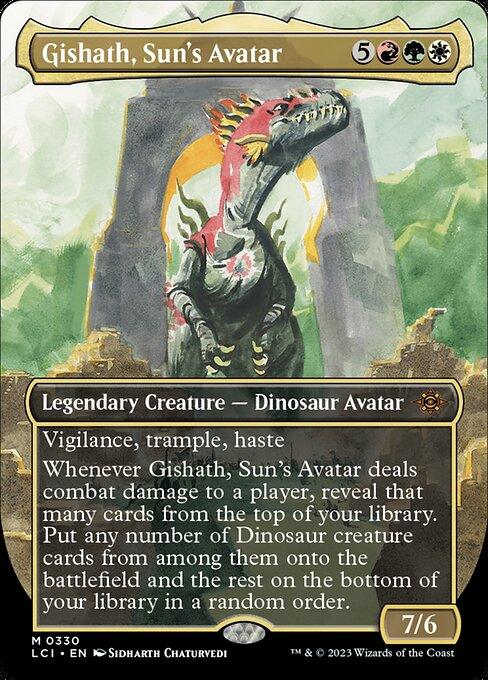[Foil] LCI 330 Gishath, Sun's Avatar (0330 - Borderless) M