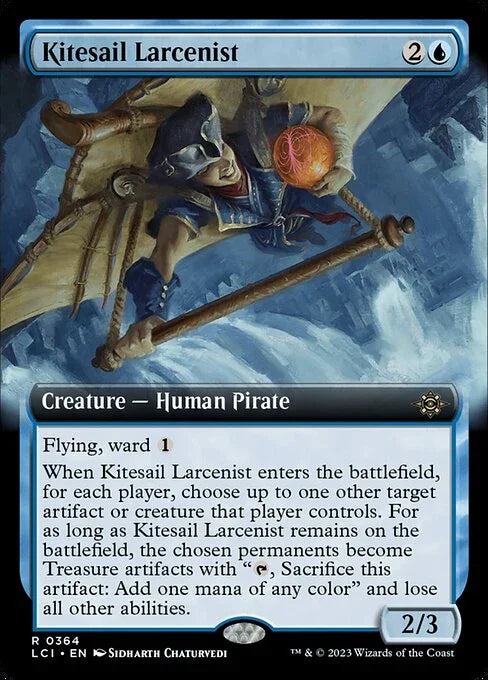[Foil] LCI 364 Kitesail Larcenist (0364 - Extended Art) R