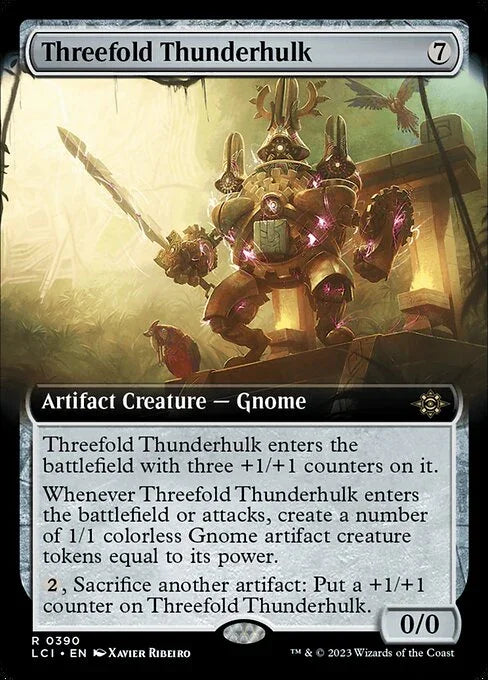 [Foil] LCI 390 Threefold Thunderhulk (0390 - Extended Art) R