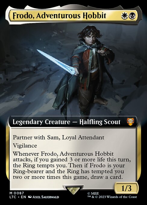 [Foil] LTC 087 Frodo, Adventurous Hobbit (Extended Art) M