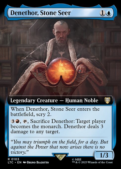 LTC 103 Denethor, Stone Seer (Extended Art) R