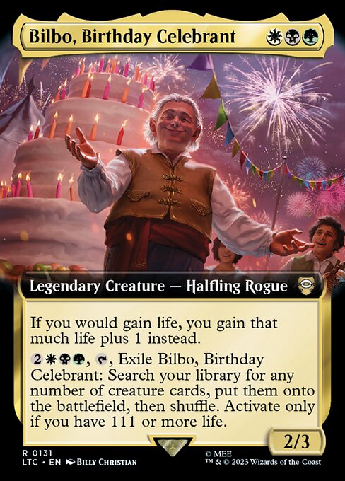 LTC 131 Bilbo, Birthday Celebrant (Extended Art) R