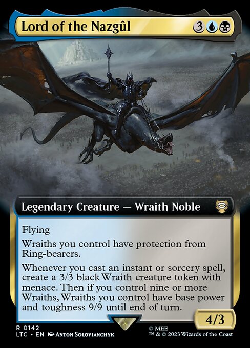 LTC 142 Lord of the Nazgul (Extended Art) R