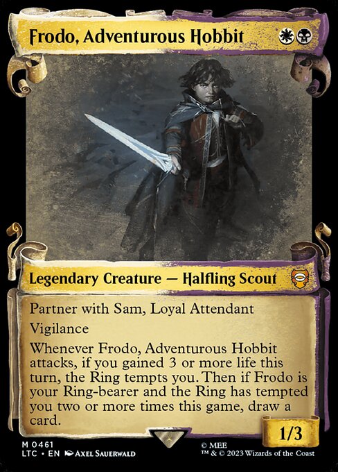 [Foil] LTC 461 Frodo, Adventurous Hobbit (0461 - Scroll Showcase - Silver Foil) M