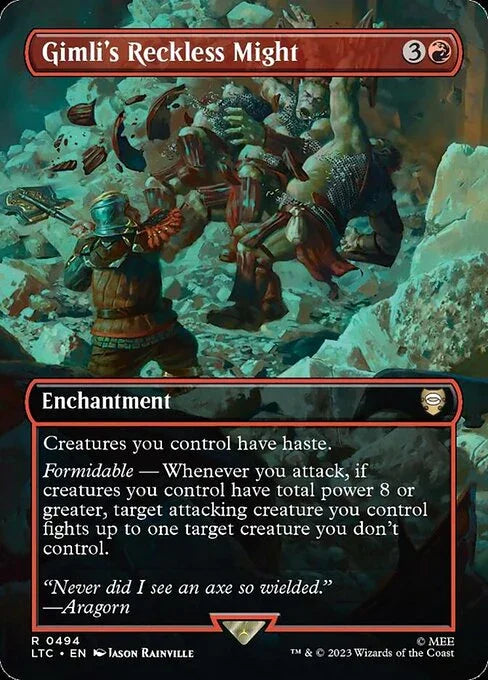 LTC 494 Gimli's Reckless Might (0494 - Borderless) R