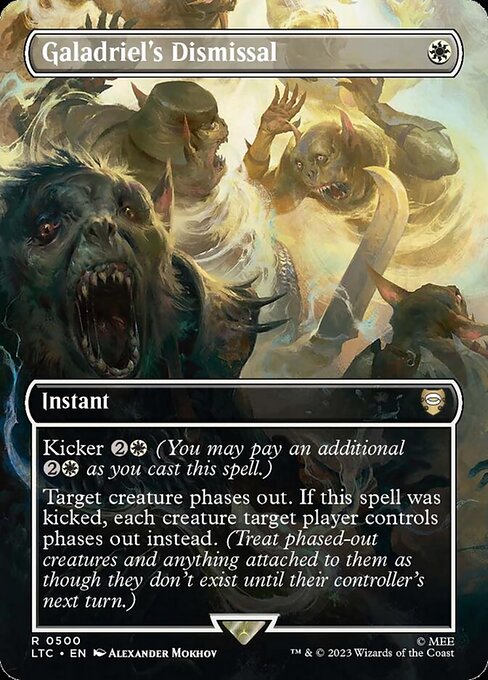 [Foil] LTC 500 Galadriel's Dismissal (0500 - Borderless) R