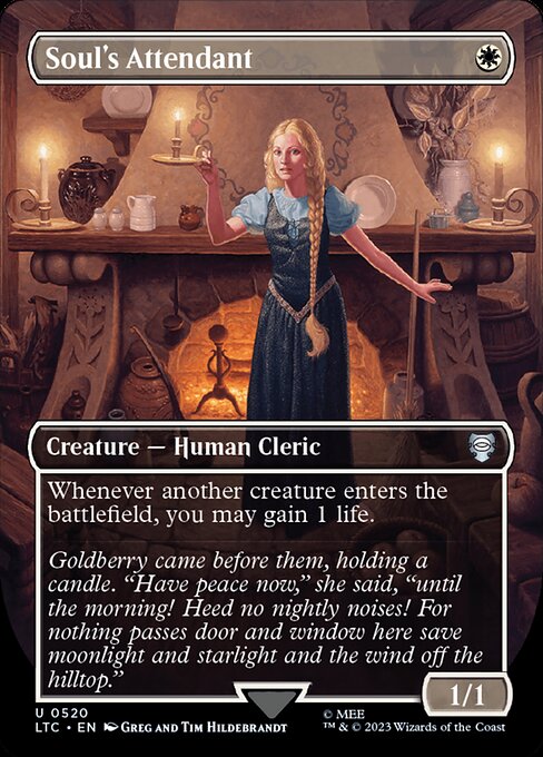 [Foil] LTC 520 Soul's Attendant (0520 - Borderless Silver Foil) U