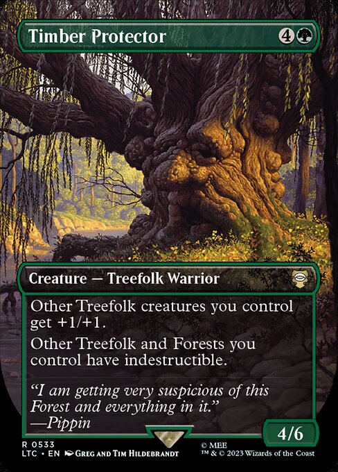 [Foil] LTC 533 Timber Protector (0533 - Borderless Silver Foil) R