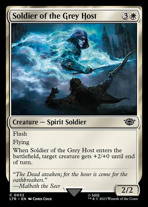 [Foil] LTR 032 Soldier of the Grey Host C