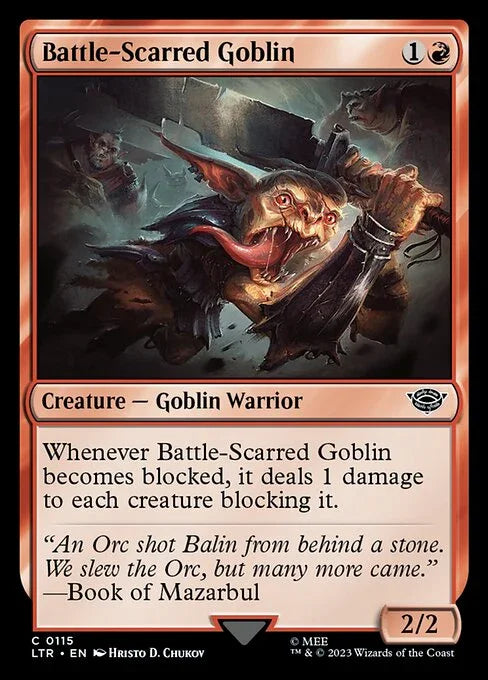 [Foil] LTR 115 Battle-Scarred Goblin C