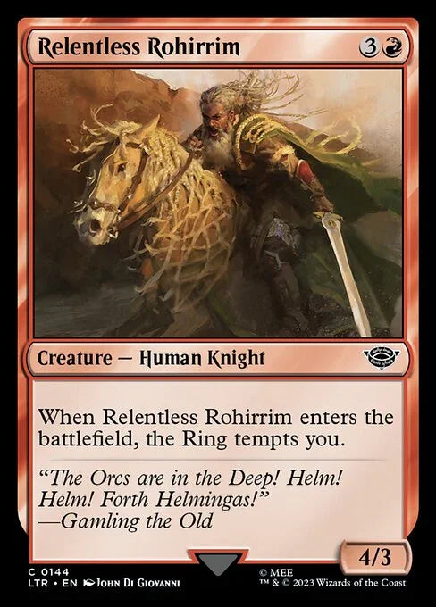 [Foil] LTR 144 Relentless Rohirrim C