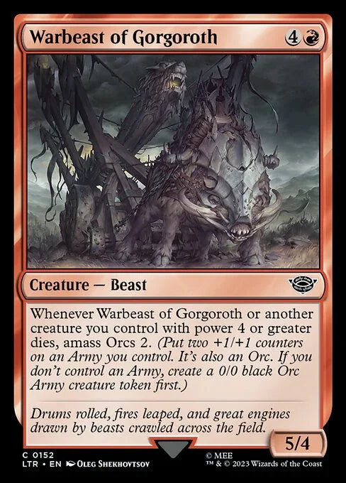 [Foil] LTR 152 Warbeast of Gorgoroth C