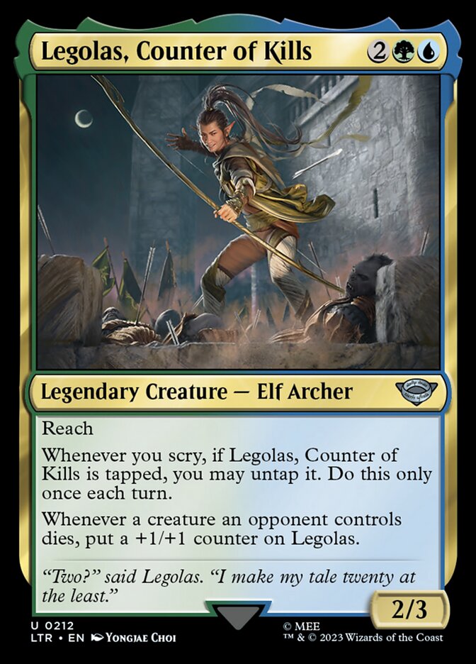 LTR 212 Legolas, Counter of Kills U
