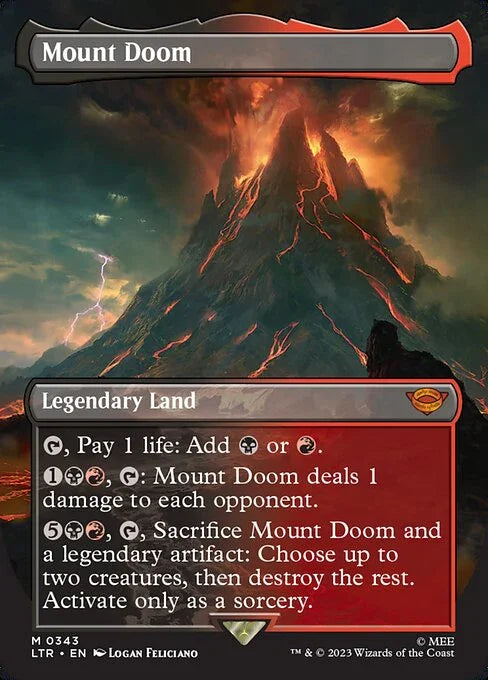 [Foil] LTR 343 Mount Doom (Borderless) M