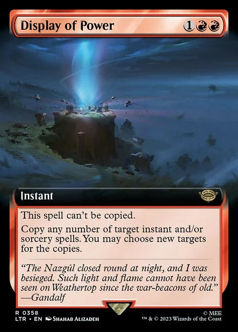 [Foil] LTR 358 Display of Power (0358 - Extended Art) R