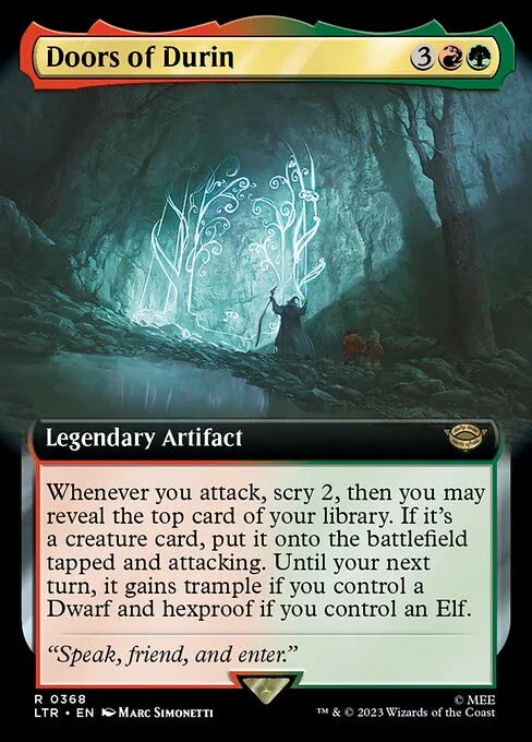 [Foil] LTR 368 Doors of Durin (0368 - Extended Art) R