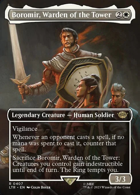 [Foil] LTR 407 Boromir, Warden of the Tower (Borderless) R