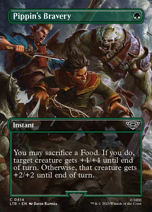 [Foil] LTR 414 Pippin's Bravery (Borderless) C
