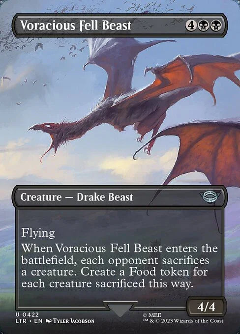 [Foil] LTR 422 Voracious Fell Beast (Borderless) U